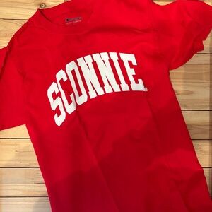 Champion Sconnie Red Graphic Tee